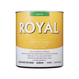 Royal Satin Tint Base Ultra White Base Porch & Floor Paint 1 qt, Pack of 4