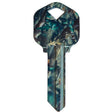 HILLMAN Wackey Green Camo House/Office Universal Key Blank KW1 Single, Pack of 6