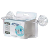 iDesign Power Lock 5  H X 10 in. W X 5 in. L Clear Shower Basket, Pack of 4