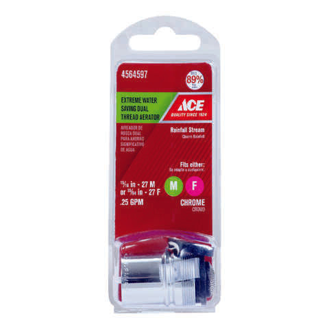 Ace Dual Thread 15/16 in.- 27M x 55/64 in.-27F Chrome Faucet Aerator ...
