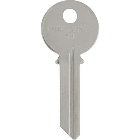 HILLMAN Traditional Key House/Office Key Blank 129 Y4 Single For Yale Locks, Pack of 4