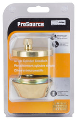 ProSource DB71V-PS Deadbolt, 3 Grade, Polished Brass, 2-3/8 to 2-3/4 in Backset, KW1 Keyway, Pack of 3