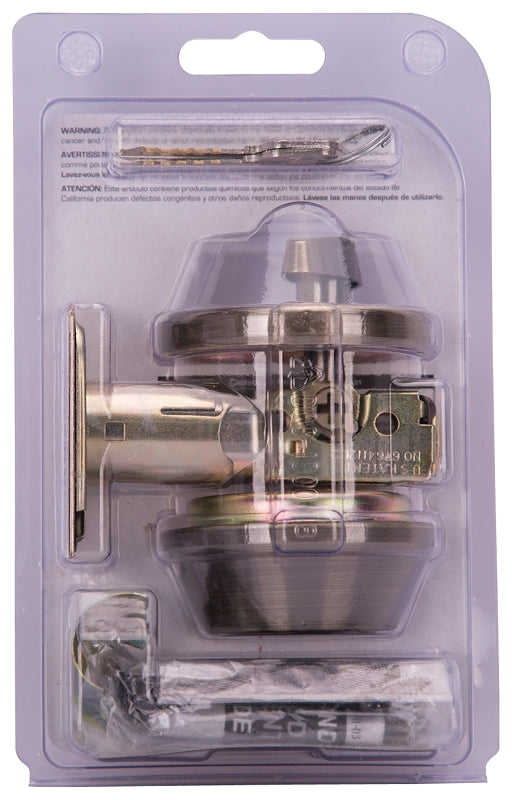 ProSource DB81V-PS Deadbolt, 3 Grade, Antique Brass, 2-3/8 to 2-3/4 in Backset, KW1 Keyway, 1-3/8 to 1-3/4 in Thick Door, Pack of 3