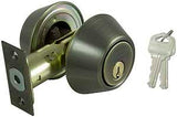 ProSource DB82V-PS Deadbolt, 3 Grade, Antique Brass, 2-3/8 to 2-3/4 in Backset, KW1 Keyway, 1-3/8 to 1-3/4 in Thick Door, Pack of 3