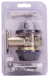 ProSource DBX1V-PS Deadbolt, 3 Grade, Aged Bronze, 2-3/8 to 2-3/4 in Backset, KW1 Keyway, 1-3/8 to 1-3/4 in Thick Door, Pack of 3
