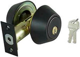 ProSource DBX2V-PS Deadbolt, 3 Grade, Aged Bronze, 2-3/8 to 2-3/4 in Backset, KW1 Keyway, 1-3/8 to 1-3/4 in Thick Door, Pack of 3