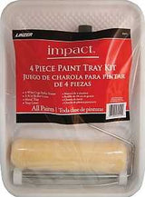 Linzer RS691 Roller and Tray Set, Metal, Includes: (1) 4-Wire Cage Roller Frame and (1) Metal Tray and Tray Liner