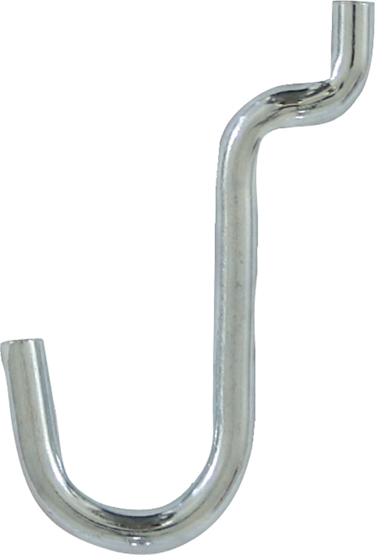 Crawford 18150 Series Peg Hook, 1/2 in Projection, 4.6 in L x 4.5 in W x 5.3 in H Dimensions, Black/Silver, Zinc