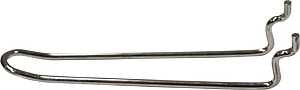 Crawford 18945 Series Peg Hook, 4-1/2 in Projection, 14.8 in L x 4.5 in W x 10 in H Dimensions, Silver