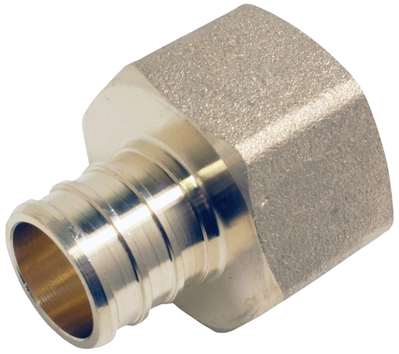 Apollo APXFA3434 Pipe Adapter, 3/4 in, PEX x FPT, Brass, 200 psi Pressure