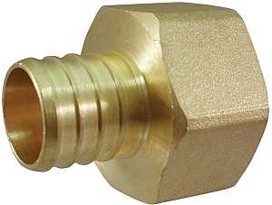 Apollo APXFA11 Pipe Adapter, 1 in, PEX x FPT, Brass, 200 psi Pressure