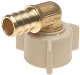 Apollo APXFAE1212 Swivel Pipe Elbow, 1/2 in, FPT, 90 deg Angle, Brass, 12/CT