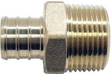 Apollo APXMA3434 Pipe Adapter, 3/4 in, PEX x MPT, Brass, 200 psi Pressure, 24/CT