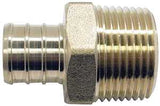 Apollo APXMA34345PK Pipe Adapter, 3/4 in, PEX x MPT, Brass, 200 psi Pressure, 5/PK
