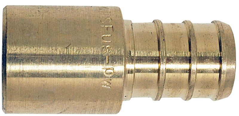 Apollo APXMS1212 Pipe Adapter, 1/2 in, PEX x Male Solder, Brass, 200 psi Pressure