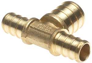 Apollo APXT121234 Tube Tee, 1/2 x 1/2 x 3/4 in