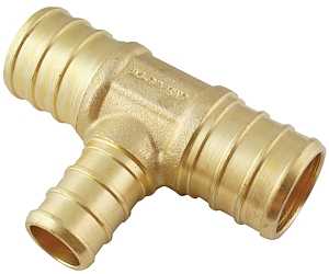 Apollo APXT343412 Tube Tee, 3/4 x 3/4 x 1/2 in, For: Apollo PEX Pipe