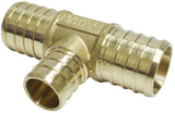 Apollo APXT1134 Tube Tee, 1 x 3/4 in, Barb, Brass