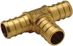 Apollo APXT1210PK Tube Tee, 1/2 in, For: Apollo PEX Pipe