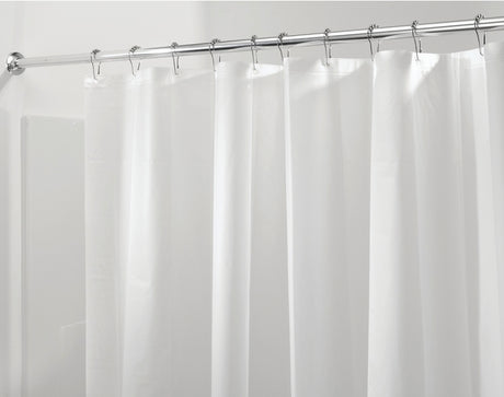 iDESIGN 12052 Shower Curtain Liner, 72 in L, 72 in W, PEVA, Clear