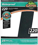 Gator 3283 Sanding Sheet, 11 in L, 9 in W, 220 Grit, Extra Fine, Silicon Carbide Abrasive