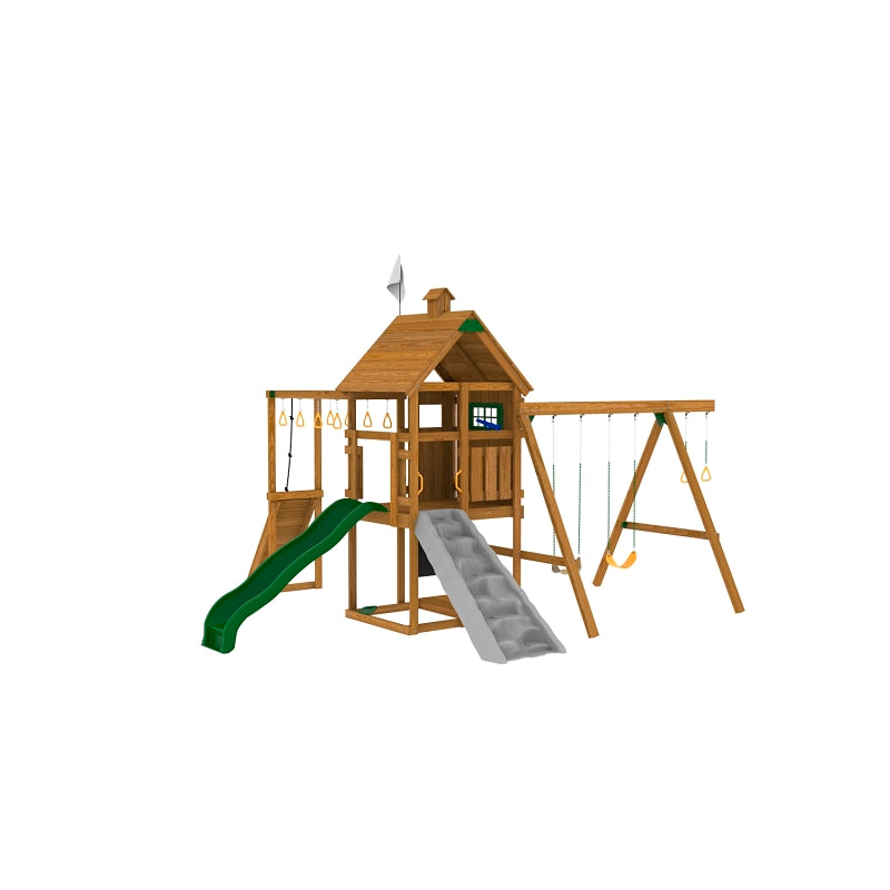 Playstar PS 7720 Build It Yourself Playset Kit, Specifications: 27 sq-ft Play Deck, 15 Activities