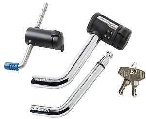 Master Lock 2848DAT Receiver Lock, For: 1/2 in and 5/8 in Receivers, Stainless Steel