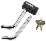 Master Lock 2866DAT Receiver Lock, For: 1/2 in and 5/8 in Receivers, Stainless Steel, Black/Silver