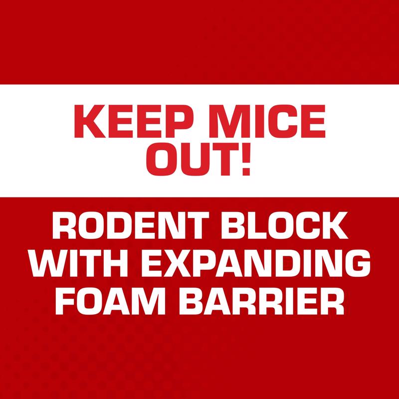 Tomcat Rodent Block Toxic Bitrex Exclusion Sealant Foam For Mice 12 oz 1 pk