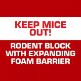 Tomcat Rodent Block Toxic Bitrex Exclusion Sealant Foam For Mice 12 oz 1 pk