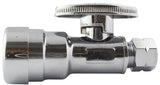 Apollo APXPV1238S Stop Valve, 1/2 x 3/8 in Connection, Push-Fit x Compression, Brass Body, 180 deg F Temperature