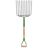 John Deere 10 Tine Steel Ensilage Fork 30 in. Wood Handle