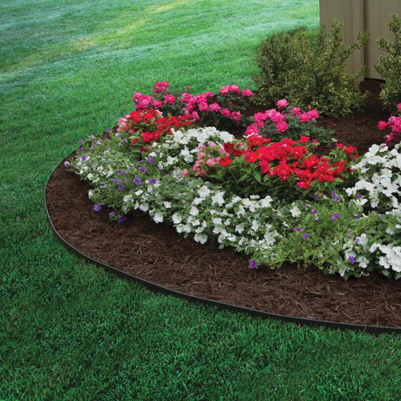 EasyFlex 20 ft. L X 1.5 in. H Plastic Black Landscape Edging Kit