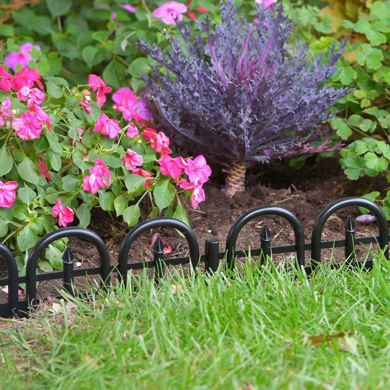 EasyFlex 10 ft. L Plastic Black Landscape Edging Kit