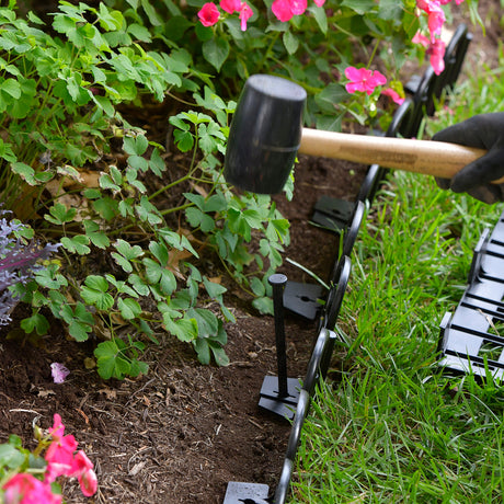 EasyFlex 10 ft. L Plastic Black Landscape Edging Kit