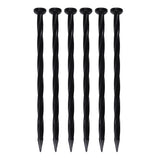 EasyFlex 8 in. L X 0.5 in. H Plastic Black Anchoring Spike, Pack of 18