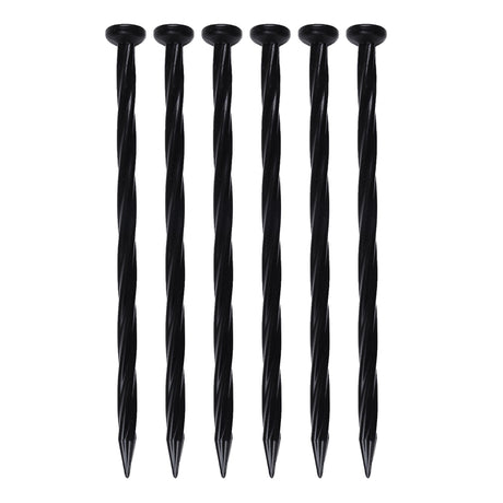 EasyFlex 8 in. L X 0.5 in. H Plastic Black Anchoring Spike, Pack of 18