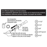 Prime-Line H 3962 Crank Handle, White, Zinc, Painted
