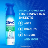 Zevo Crawling Insect Killer Spray 10 oz, Pack of 6