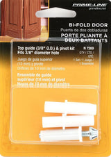 Prime-Line N 7269 Adjustable Bi-Fold Top and Bottom Pivot Set, Plastic/Steel, For: Bi-Fold Doors