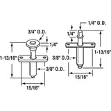 Prime-Line N 7291 Door Pivot and Guide Wheel, Plastic/Steel