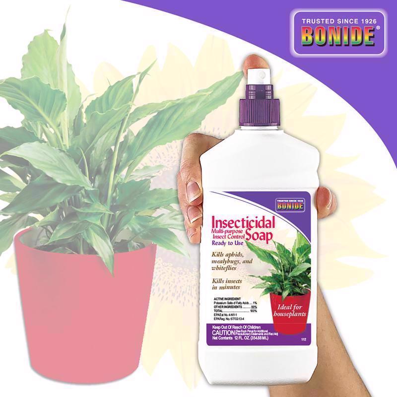 Bonide 112 Insecticidal Soap, Liquid, Spray Application, 8 to 12 oz