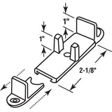 Prime-Line N 7316 Door Guide, 2-1/8 in L x 1 in H Dimensions, Nylon, Tan, Floor, 2/PK