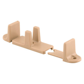 Prime-Line N 7316 Door Guide, 2-1/8 in L x 1 in H Dimensions, Nylon, Tan, Floor, 2/PK