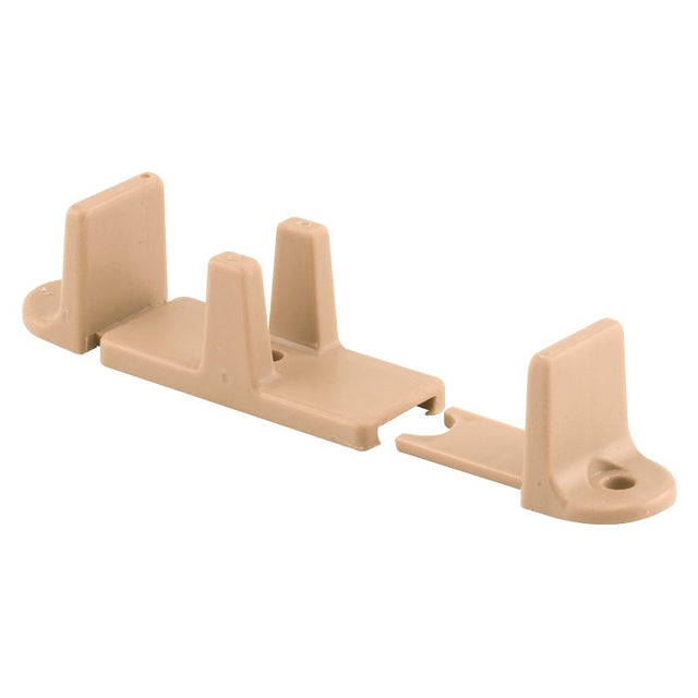 Prime-Line N 7316 Door Guide, 2-1/8 in L x 1 in H Dimensions, Nylon, Tan, Floor, 2/PK