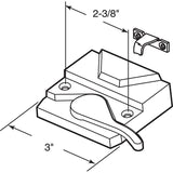 AmesburyTruth TH 23098 Sash Lock, Zinc, Includes: (1) Lock, (1) Keeper, (1) Set of Mounting Screw