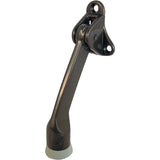 Prime-Line U 9152 Door Holder, 4-7/8 in H, Wall Mounting, Rubber/Zinc, Bronze
