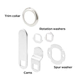 Defender Security U 9943 Drawer and Cabinet Lock, Stainless Steel, Keyed Lock, Y11 Yale Keyway