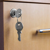 Defender Security U 9943 Drawer and Cabinet Lock, Stainless Steel, Keyed Lock, Y11 Yale Keyway