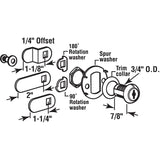 Defender Security U 9943 Drawer and Cabinet Lock, Stainless Steel, Keyed Lock, Y11 Yale Keyway